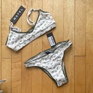 Motel Yinis Bralette and Bikini Set NWT XS